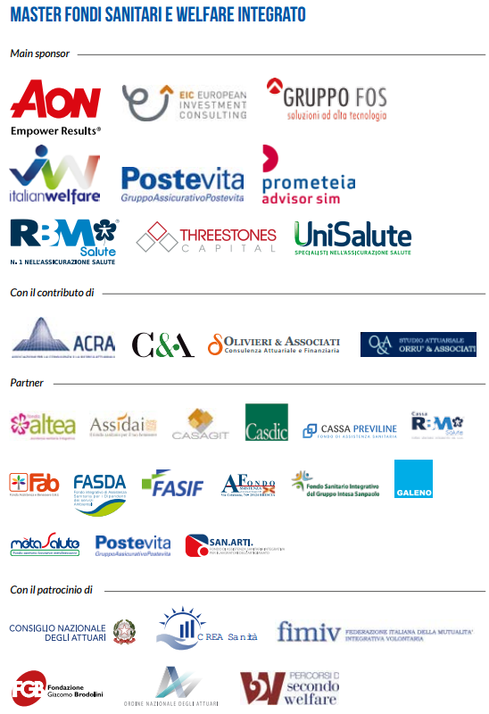 sponsor-contributi-patrocini del master Mefop fondi sanitari