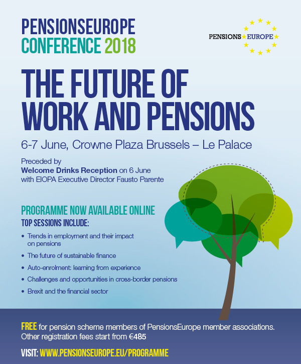 PensionsEurope Conference 2018 - The Future of Work and Pensions